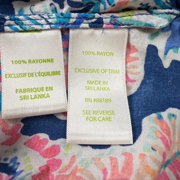 Lilly Pulitzer Willa Tunic Dress in Indigo Gyspea, Size small, Boho, Preppy - Picture 10 of 13